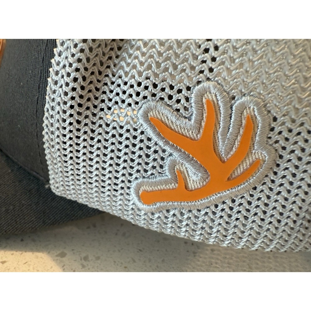 Columbia PFG Flex fit Mesh Hat Gray With Orange Size‎ S/M - Picture 8 of 9
